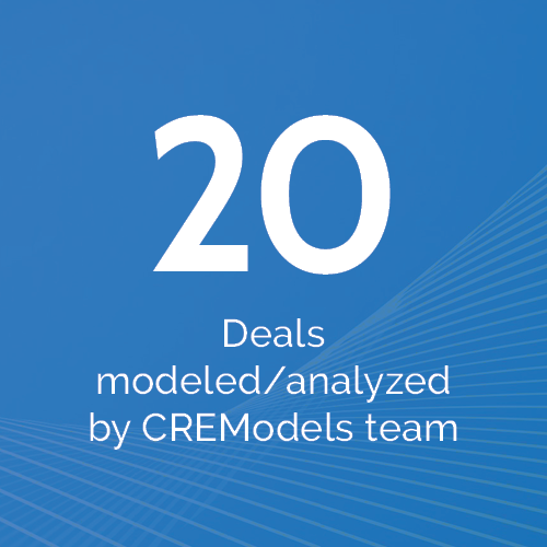 20 self-storage deals modeled by the CREModels team