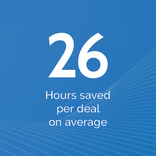 26 hours saved per self-storage deal on average